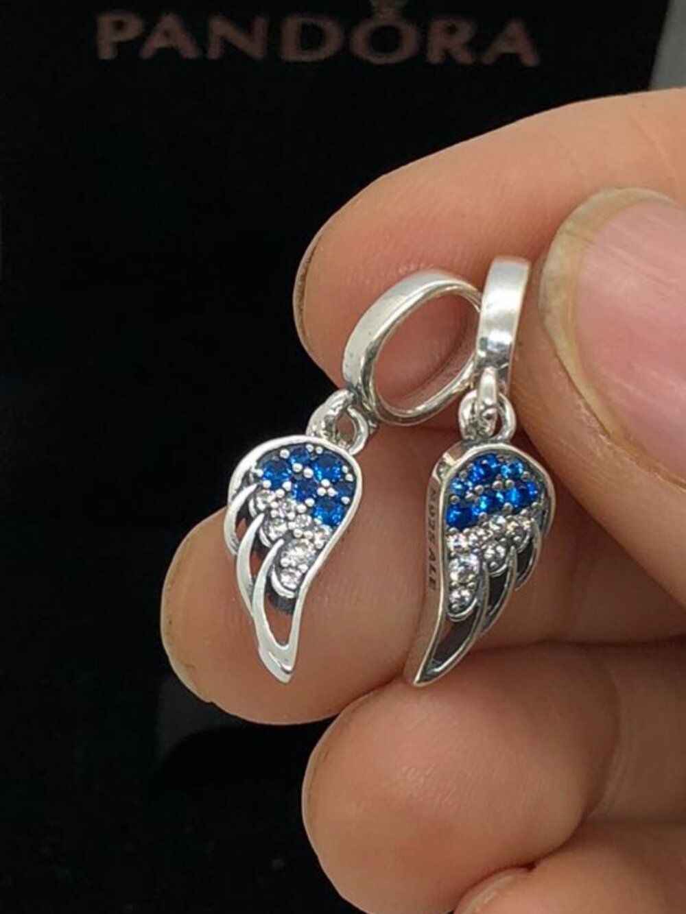 ✨🔥Pandora Sparkling Splitable Angel Wings Dangle Charm